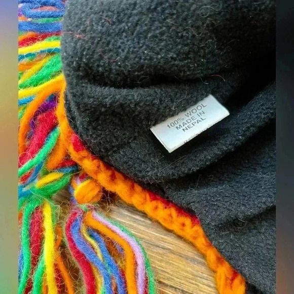 Mohawk Winter Hat | Wool Knit & Fleece Lined | Adult OS - Picture 4 of 4